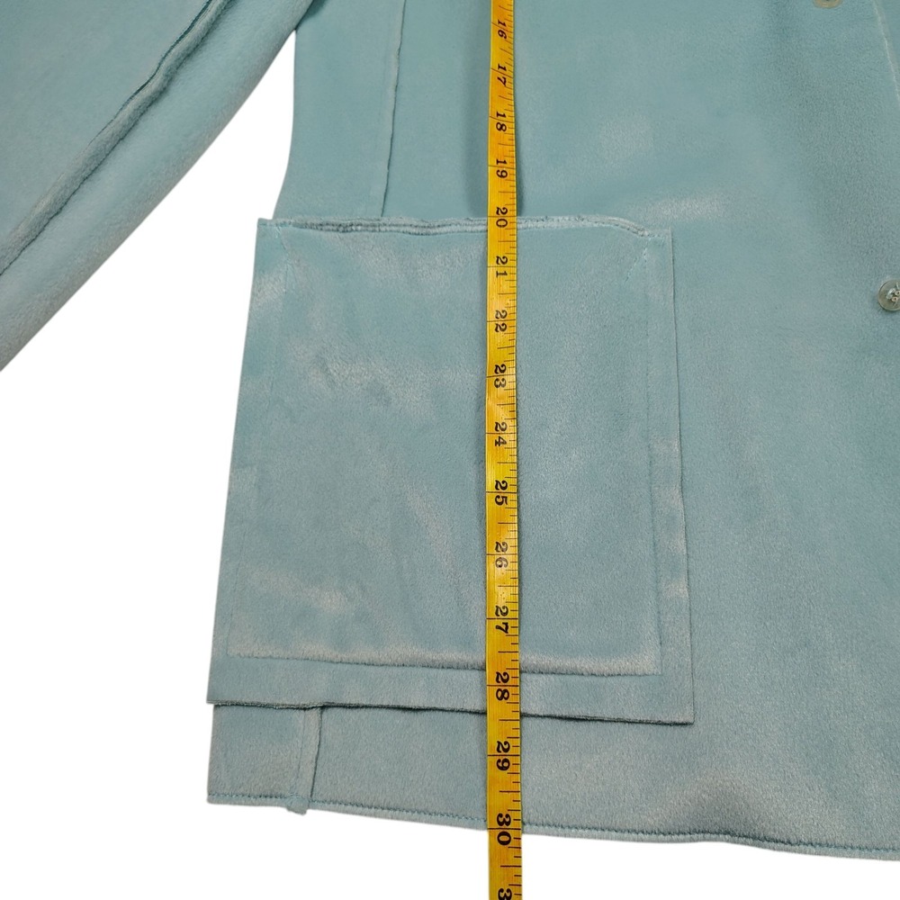 Harve Benard Blazer Jacket Womens‎ Size 10 Blue 100% Polyester Preppy Office - Picture 10 of 13